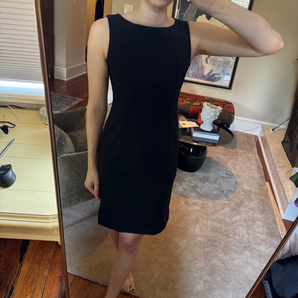 Talbots Boatneck Wool-Blend Sheath Dress